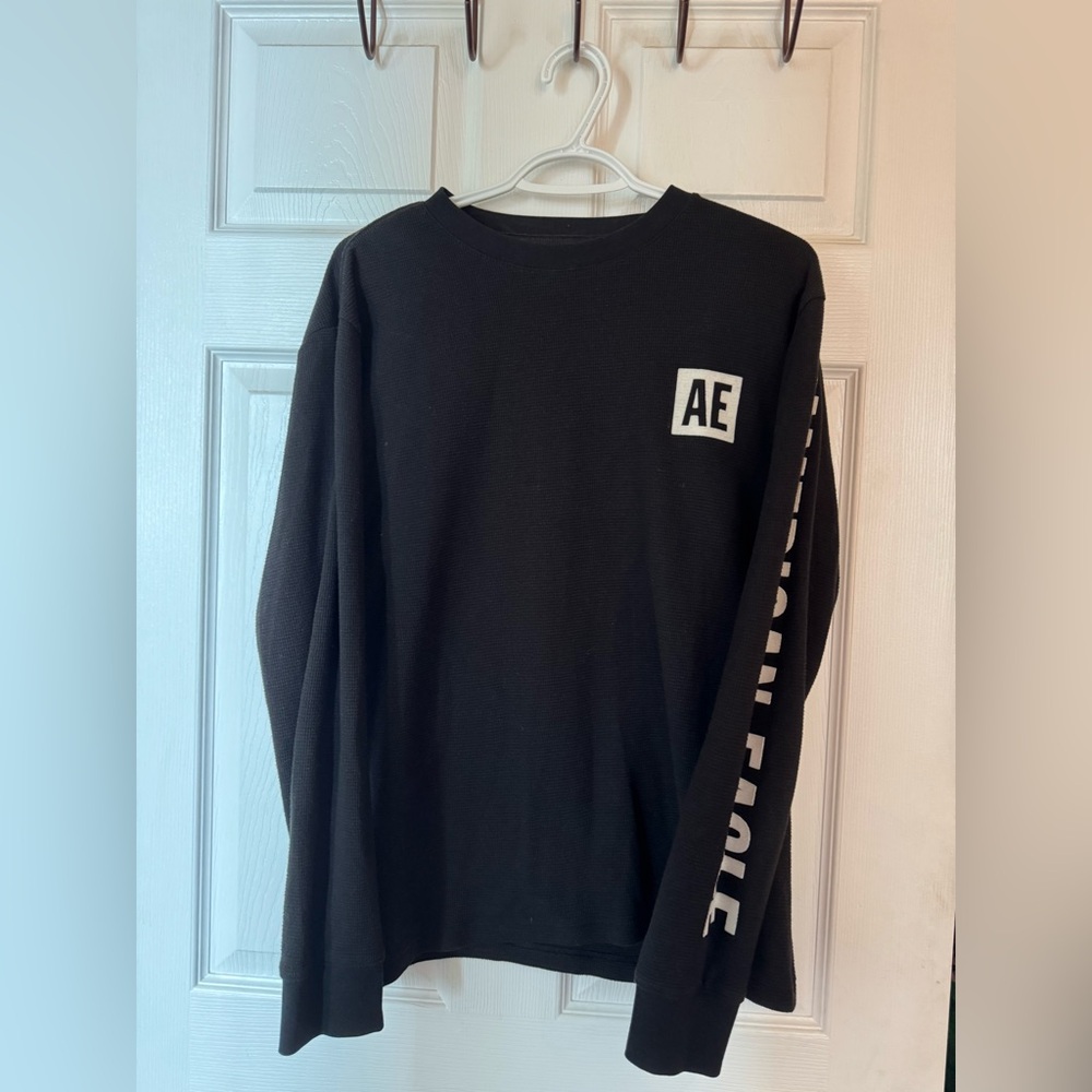 American Eagle Outfitters Black Super Soft Shirt